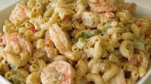 It's a great way to use up leftover cooked seafood from the night before. How To Make Seafood Salad Shrimp Macaroni Salad Youtube