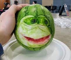 If you just can't wait to carve a design into a fruit or vegetable, watermelon carving could be just what you need. My Retarded Watermelon Carving I Made For Halloween Pepege Forsenknife Forsen