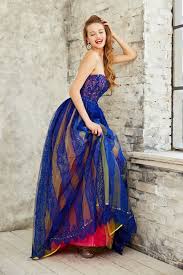 Buy The Charming Laced And Tulle Strapless Ball Gown 771091 By Angela Amp Alison At Couturecandy Com The Larg Evening Gowns Couture Evening Gowns Ball Gowns