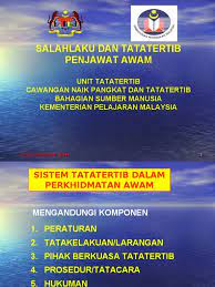 (c) perkhidmatan awam am persekutuan; Salahlaku Penjawat Awam