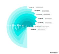 Concentric Infographics Diagram Step By Step In A Series Of