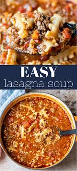 Lasagna Soup Easy Soup Recipe I Heart Eating Recipe Lasagna Soup Recipe Easy Lasagna Soup Lasagna Soup