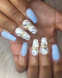 Baby Blue Marble Nails Nails Njnails Njnailsalon Njnailtech Baby Blue Acrylic Nails Blue Acrylic Nails Short Acrylic Nails Designs