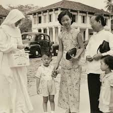 Malay language / bahasa malaysia. Sunday Church In Malaya 1950s Vintage