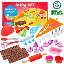 Frequent special offers and discounts up to 70% off for all products! Kids Cooking Baking Set Baking Supplies Cupcake Decorating Kit 40 Pcs Include Silicone Chocolate Molds Cupcake Cups Cake Decorating Kit Cookie Cutters Measuring Spoons Rolling Pin Spatula Whisk Buy Products Online With Ubuy Kuwait In Affordable