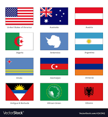 List of country names in chinese with pinyin transliteration, arranged alphabetically by english names of countries provided in unicode. Country Flags With Names And Capitals Pdf Free Download Flags Of The World And Map On White Background Vector Countries Capitals And Currencies Is One Of The Most Important