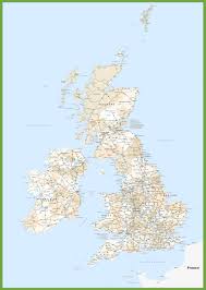 West part of the island including counties galway, leitrim, mayo, roscommon, sligo. Road Map Of Uk And Ireland
