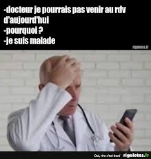 Je le ferai dès que je pourrai, je pourrai vous appeler seulement à partir de mercredi, je ne pourrai pas venir à la réunion. Docteur Je Pourrais Pas Venir Blagues Et Les Meilleures Images Droles