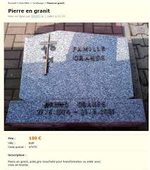 75, 77, 78, 91, 92, 93, 94 et 95. Perles Du Bon Coin On Twitter Pierre Tombale A Vendre D Occasion Tres Bon Etat Tres Peu Utilisee Http T Co M86odcpfjt