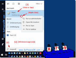 When you see the program paint appear, left click on it. Where Is Ms Paint In Windows 10 How To Find Run Start