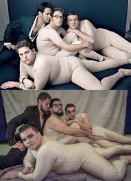 I got my group of friends to recreate this picture of Seth Rogen, Paul  Rodd, Jonah Hill, and Jason Segel for a photography project on my last  semester of college. : rfunny