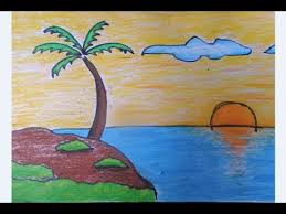 Gambar pemandangan bawah laut anak tk. Kaligrafi Pemandangan Laut Cikimm Com