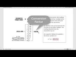 Viscometer Reading Conversion Youtube