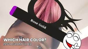 How To Get Which Hair Color Instagram Filter Youtube