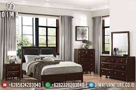 Furniture Jepara Tempat Tidur Jati Minimalis Natural Rose Wood Glossy Mmj 0560 Di 2020 Set Kamar Tidur Furniture Tempat Tidur