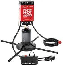 Portable Hot Water Shower Camping Propane Camp Heater Instant Push Button Rv Portable Shower Camping Shower Instant Water Heater