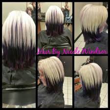 Platinum Blonde And Purple Hair By Nicole Windsor At