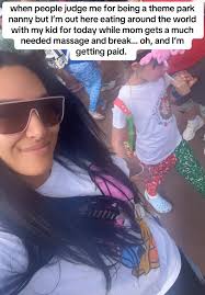 All 3 of us out here living our best live’s 🤷🏽‍♀️🫶🏽 #themeparknanny  #onceuponananny #disney #universal #disneyworld #disneyland #nanny  #babysitter
