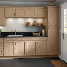 Shop for unfinished choose assembled kitchen cabinets for your new or renovated kitchen. Hampton Bay Easthaven Shaker Assembled 36x36x12 In Frameless Wall Cabinet In Unfinished Beech Eh3636w Gb The Home Depot