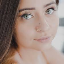 Aros pequeños, aros de cartílago de calibre 21, aros de oro rosa, aros  minimalistas, aros delicados de su elección de 6, 7, 8, 9 o 10 mm