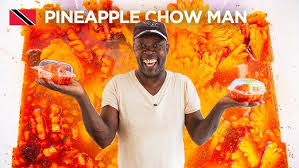 The World-Famous PINEAPPLE CHOW MAN in Matura, Trinidad & Tobago 🇹🇹  Foodie Nation