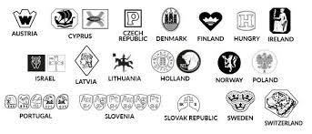 Assay Office Examples Italy Silver European Jewelry Hallmark