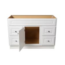 Glacier Bay Hampton 48 In W X 21 In D X 33 5 In H Bath Vanity Cabinet Only In White Hwh48d The Home Depot Vanity Cabinet Powder Room Decor White Vanity
