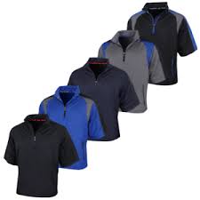 Details About Proquip Golf Mens 2019 Zephyr Half Zip Short Sleeve Waterproof Wind Shirt