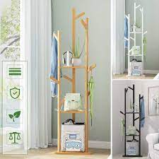 We found that a wooden clothes drying rack is an easy space saving solution to air drying your clothes anytime. Solid Wood Triangle Clothes Hanger Floor Coat Rack Stand 8 Hooks Home Storage Clothes Hanging Wooden Hanger Bedroom Drying Rack Sale Banggood Com