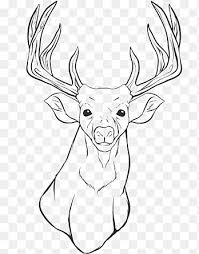 The interesting christmas reindeer coloring pages allows the children to experiment with different shades and techniques. Deer Coloring Book Png Images Pngegg