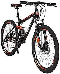 amazon com eurobike moutain bike s7 bicycle 21 speed mtb 27 5 inches wheels dual suspension bike sports outdoors moutain bike bicycle suspension bike