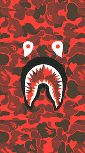 We have 60+ amazing background pictures carefully picked by our community. Bape Shark Face Red Camo Tom Moreira Bape Camo Face Moreira Red Check More At Https W Bape Wallpapers Bape Wallpaper Iphone Bape Shark Wallpaper