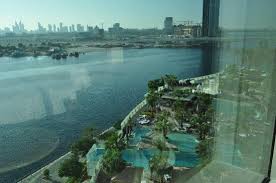 Aerial view of dubai city beach and coast line on a clear sunny day. View From My Window Picture Of Intercontinental Dubai Festival City Tripadvisor