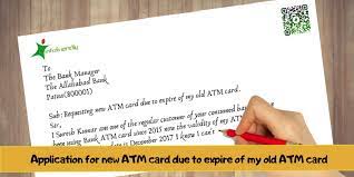 Request letter to bank manager for atm card. Application For New Atm Card Due To Expire Of My Old Atm Card