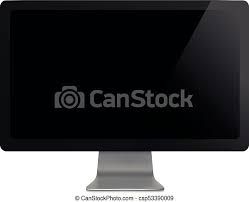 Open device manager > display adapters. Computer Display With Blank Black Screen Isolated Computer Desktop Vector Monitor Mockup Illustration Monitor Imac Style Canstock
