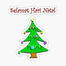 Lirik lagu krismas iban, lirik lagu rohani iban Selamat Stickers Redbubble