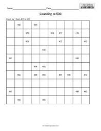 Counting Chart Worksheet Fun And Printable
