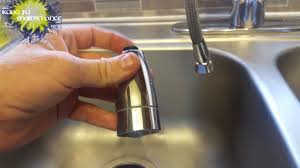 pull out faucet sprayer sticks out