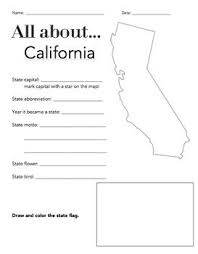 California State Facts Worksheet Elementary Version California State History Social Studies Worksheets Geography Worksheets