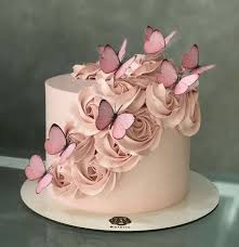 Aesthetic Rose Gold Elegant 18th Birthday Cake Pin By Anmol On 3 Cakes Birthday Cake With Flowers Butterfly Birthday Cakes Beautiful Birthday Cakes
