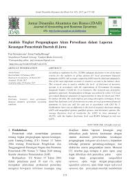 Check spelling or type a new query. Pdf Analisis Tingkat Pengungkapan Akun Persediaan Dalam Laporan Keuangan Pemerintah Daerah Di Jawa