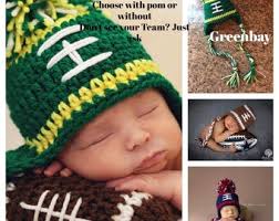 Seattle Seahawks Crochet Baby Hat, Football Newborn Photo Prop