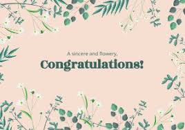 Browse canva's incredible collection of wedding card templates you can easily customize with simple, drag and drop design tools. Free Printable Congratulations Cards Flipsnack