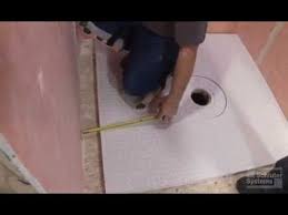 Draw a line onto the subfloor along the edge of the shower pan; Schluter Kerdi St Shower Tray Extension Youtube Shower Tray Shower Pan Tile Custom Tile Shower