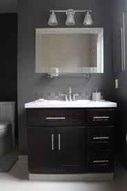 Black Bathroom Cabinets With White Countertops Guest Bathroom Remodel Modern Santa Barbara Guest Bathroom Remodel Guest Bathroom Small Guest Bathroom