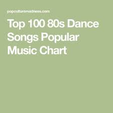 Top 100 80s Dance Songs Popular Music Chart Wedding Ideas