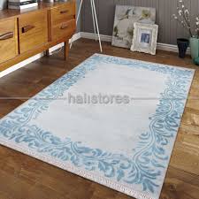 If the ambient humidity is high, it will absorb excess moisture. Klasik Desenli Yun Hali 2473 Gri Mavi Ev Dekoru Halilar Klasik