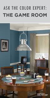 Pick The Perfect Paint Color For Your Game Room Colorfully Behr Dining Room Blue Game Room Living Room Paint