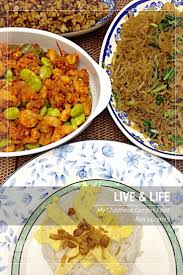 Vivi S Home Cooking Nasi Uduk Savoury Rice Sambal Goreng Udang Petai Shrimps Stir Fry With Chilly Stink Bean Recipes Savory Rice Stir Fry Glass Noodles
