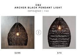 Cb2 Archer Black Pendant Light Copycatchic Black Pendant Light Pendant Light Black Pendant Light Kitchen